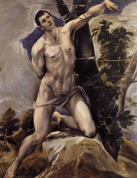 Martirio de San Sebastián, por El Greco